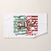 Handstand PushUp Leuke Kerstversie Fitness Handdoek (Handdoek)