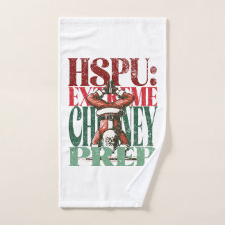 Handstand PushUp Leuke Kerstversie Fitness Handdoek