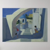 Handstand Santorini Poster (Voorkant)