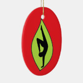 Handstand Silhouette Ornament - Yoga Gift (Rechts)