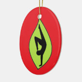 Handstand Silhouette Ornament - Yoga Gift (Links)