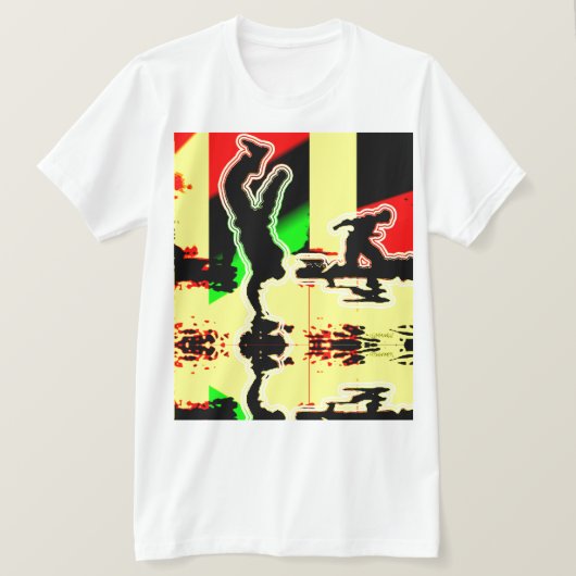 handstand voor retro-breakdance t-shirt (Design voorkant)