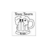 Handstempel - Alcohol geserveerd na ID gecontrolee Rubberstempel (Afrduk)