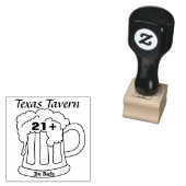 Handstempel - Alcohol geserveerd na ID gecontrolee Rubberstempel (Gestempeld)