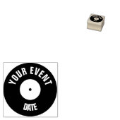 Handstempel vinylplaat rubberstempel (Gestempeld)