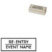 Handstempel voor herbinnenkomst rubberstempel (Gestempeld)