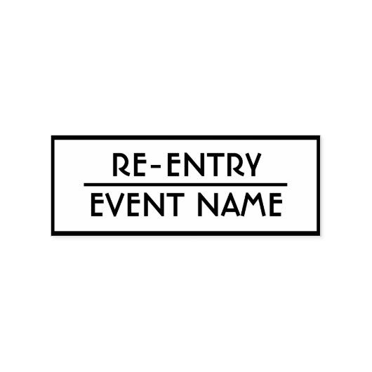 Handstempel voor herbinnenkomst rubberstempel (Afrduk)