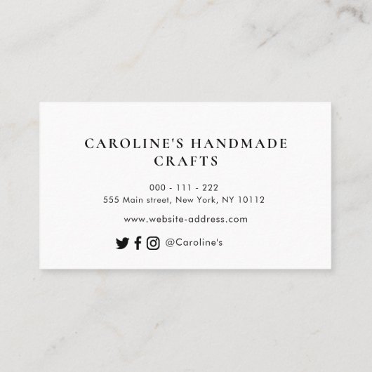 Handsvaartuig Visitekaartje (Achterkant)