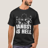 Handsy As Hell - Octopus Kraken Squid T-shirt (Voorkant)