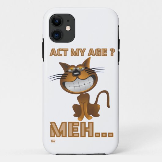 "HANDT MIJN LEEFTIJD? MEH..." grappig cadeautje vo Case-Mate iPhone Case (Achterkant)