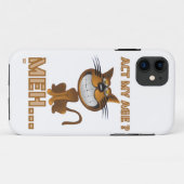 "HANDT MIJN LEEFTIJD? MEH..." grappig cadeautje vo Case-Mate iPhone Case (Achterkant (horizontaal))