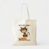 "HANDT MIJN LEEFTIJD? MEH..." grappig cadeautje vo Tote Bag (Voorkant)