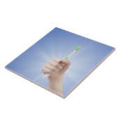 Handtandenborstel Tegeltje (Zijkant)