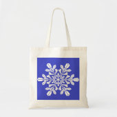 Handtas Blue Snow Flake (Voorkant)