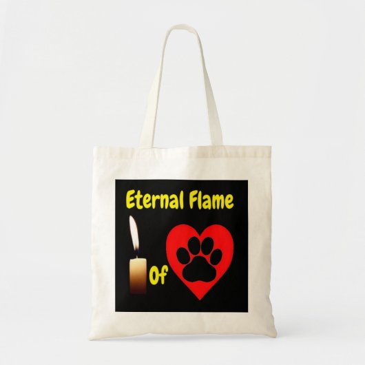 Handtas Eternale liefdesvlam met poot (Voorkant)