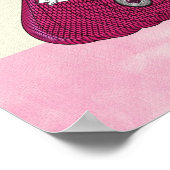 handtas, Girly Pink Mode Poster afdrukken (Hoek)
