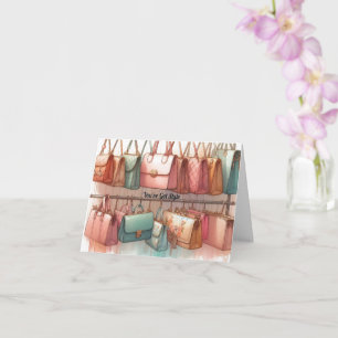 Handtas Kaart Je hebt stijl groet