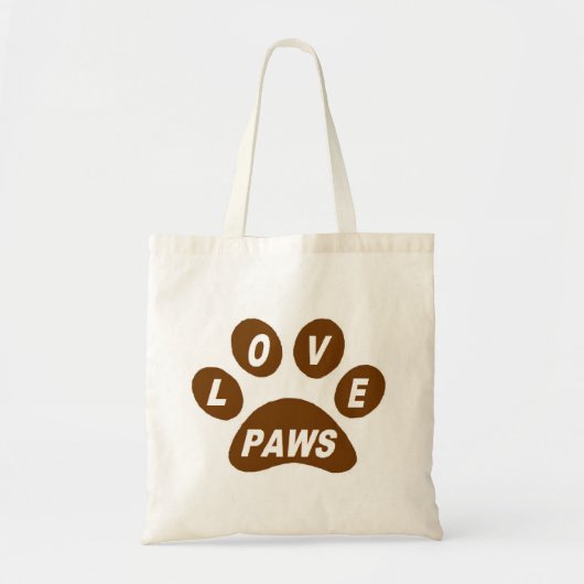 Handtas Love Paws on Paws Brown (Voorkant)