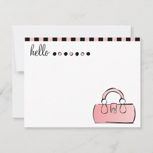 Handtas met briefkaart (Voorkant)