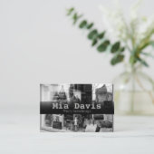 Handtas met handtas, visitekaartje (Staand voorkant)