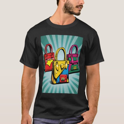 Handtas met wieltjes Pop 2 T-shirt (Voorkant)