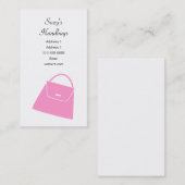 Handtas Visitekaartje (Voorkant / Achterkant)