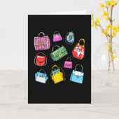 Handtassen Collectie Mode Kaart (Gele Bloem)