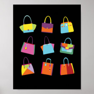 Handtassen Collectie Mode Poster