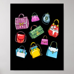 Handtassen Collectie Mode Poster