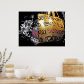 Handtassen in Sorrento, Italië Poster (Keuken)