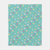 Handtassen met handtas, handtassen, spatroon Blauw Fleece Deken (Voorkant)