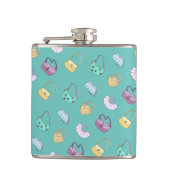 Handtassen met handtas, handtassen, spatroon Blauw Heupfles (Voorkant)