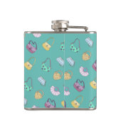 Handtassen met handtas, handtassen, spatroon Blauw Heupfles (Achterkant)