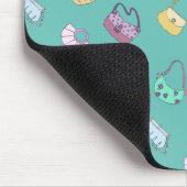 Handtassen met handtas, handtassen, spatroon Blauw Muismat (Hoek)