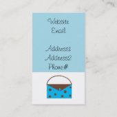 Handtassen voor ontwerper visitekaartje (Achterkant)