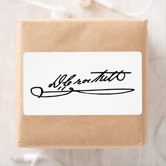 Handtekenaar van Davy Crockett Etiket (Insitu)