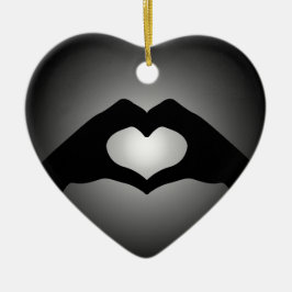 handtekenbord Heart Keramisch Ornament