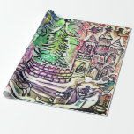 HANDTEKEND CHRISTMAS SCENE GIFT WRAPPING PAPIER<br><div class="desc">MET DE HANDTEKENING GETEKENDE ILLUSTRATIE VOOR CHRISTMAS GIFT WRAP-AFBEELDING OPGESTART VAN DREAMSTIME.COM</div>