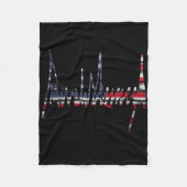 Handtekening 2024 President Patriottische Amerikaa Fleece Deken (Voorkant)