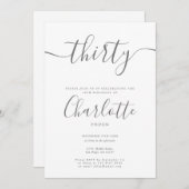 Handtekening 30e verjaardag kaart (Voorkant / Achterkant)