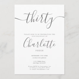 Handtekening 30e verjaardag kaart