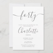 Handtekening 40e verjaardag kaart (Voorkant)