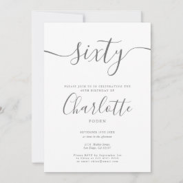 Handtekening 60e verjaardag kaart