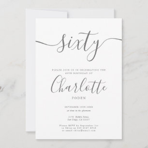 Handtekening 60e verjaardag kaart