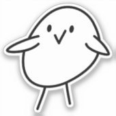 Handtekening Aangepaste snijder vinylSticker Sticker (Voorkant)