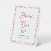 Handtekening  aanloopbalstation reclamebord met voetstuk (Voorkant)