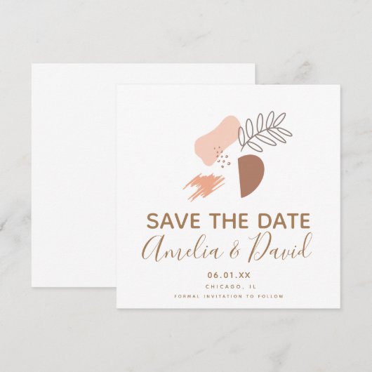 Handtekening Abstract botanisch opslaan Datum foto (Voorkant / Achterkant)