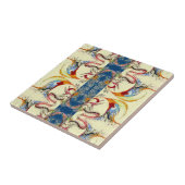 Handtekening Abstract patroon Tegeltje (Zijkant)