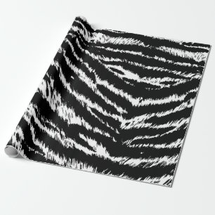 Handtekening Abstract twee kleuren Zebra Stripes R Cadeaupapier