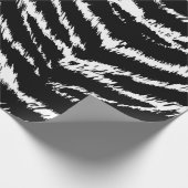Handtekening Abstract twee kleuren Zebra Stripes R Cadeaupapier (Hoek)